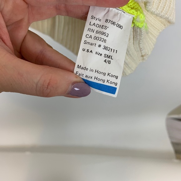 Vintage Tyrolla by Head 80’s Neon Abstract Sweater - Picture 6 of 10